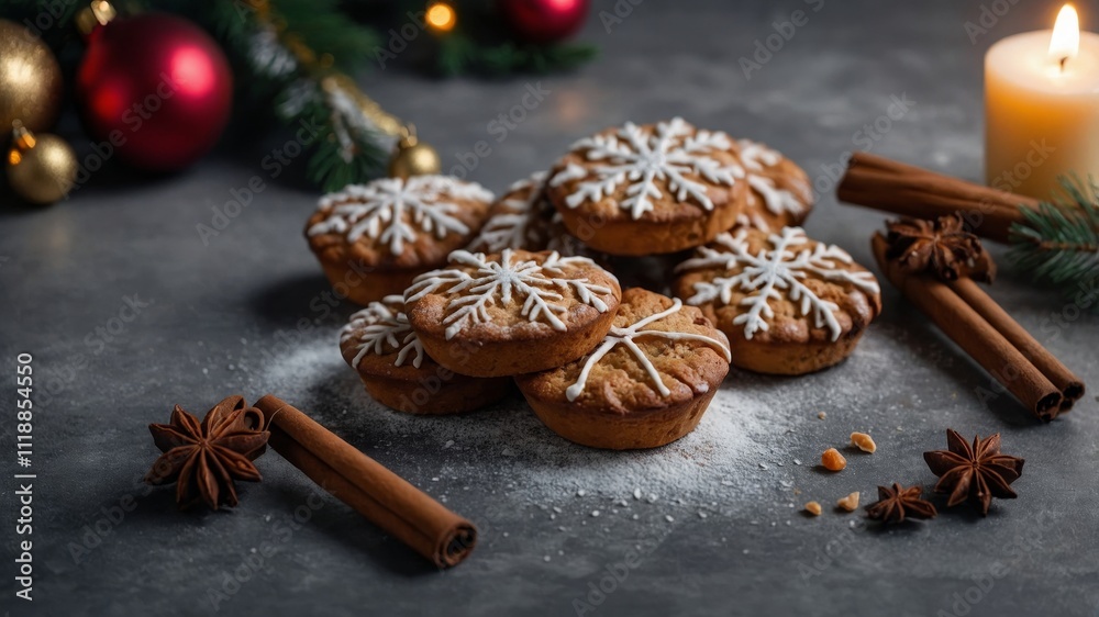 Christmas baking recipe ideas with ingredients on display Christmas baking recipe ideas with ingredients on display