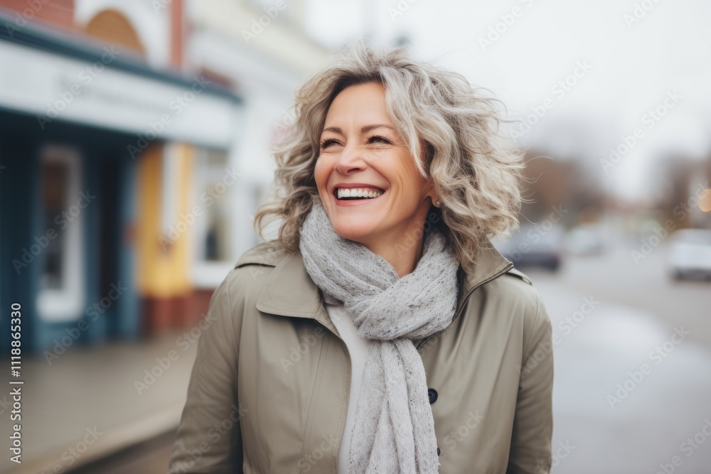 Portrait of happy senior woman walking on city street. Smiling mature woman in winter clothes. Portrait of happy senior woman walking on city street. Smiling mature woman in winter clothes.