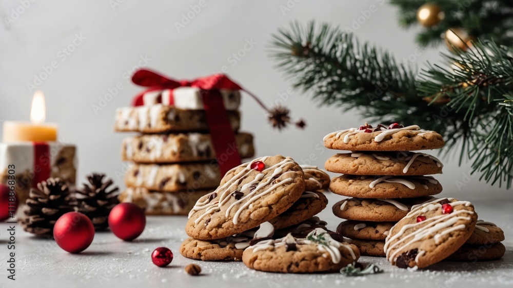 Homemade christmas treats with cookie tree display Homemade christmas treats with cookie tree display