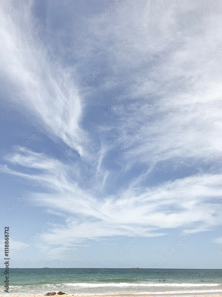 Wispy clouds