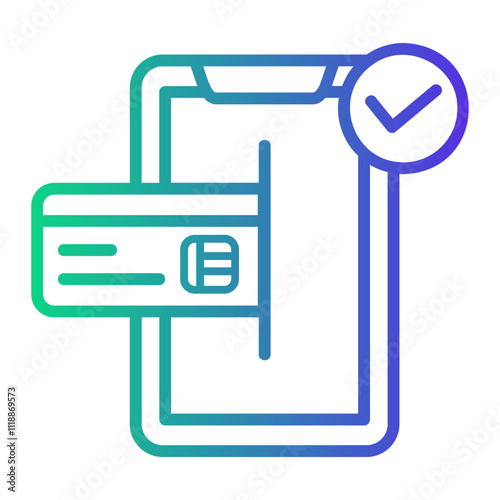 online Line Gradient Icon