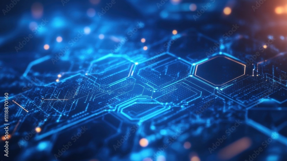 Obraz premium Abstract Futuristic Technology Background