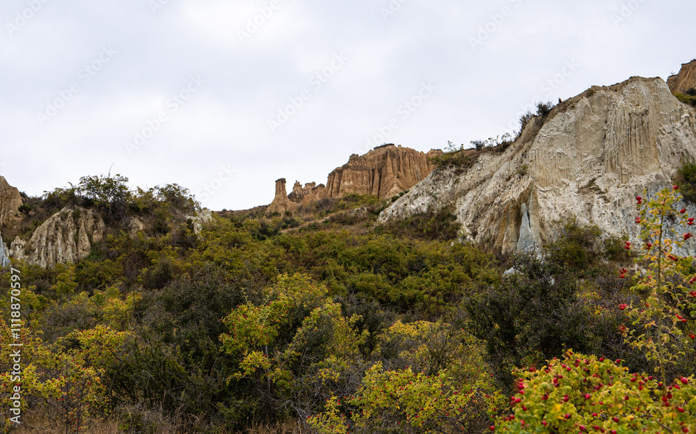Clay cliffs in omarama new zealand natural beauty geological interest Clay cliffs in omarama new zealand natural beauty geological interest