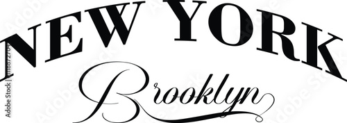 Vintage college style new york, brooklyn City slogan print, Vintage typography college varsity New York state Brooklyn city, Urban college typography street art.eps