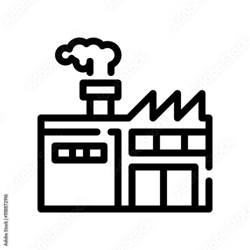 pollution line icon