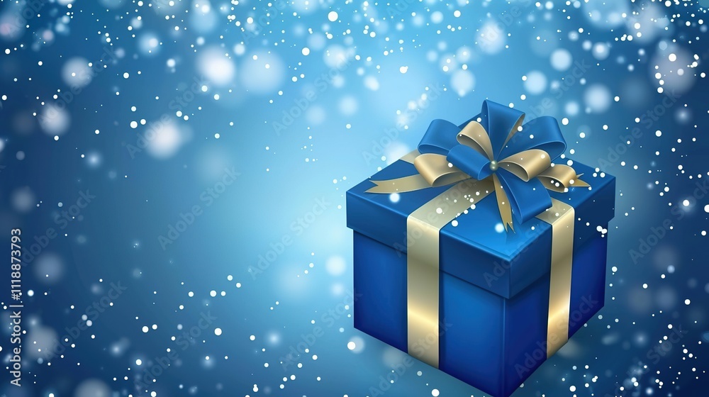 Blue gift box Christmas gift box Christmas Blue gift box Christmas gift box Christmas