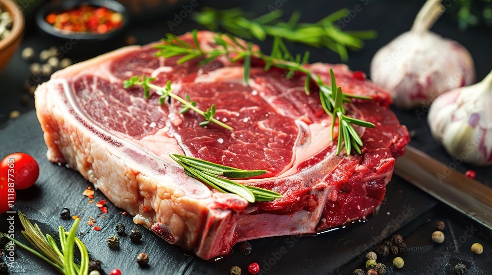 Spicy Beef Chop, A Tasty and Flavorful Cut of Beef with a Kick of Spice, Ideal for a Satisfying Meal Spicy Beef Chop, A Tasty and Flavorful Cut of Beef with a Kick of Spice, Ideal for a Satisfying Meal