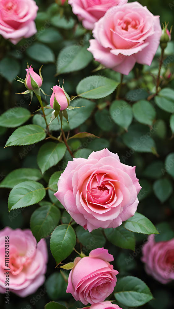 Closeup of pink rose flower selective focus on blur background in a garden. Closeup of pink rose flower selective focus on blur background in a garden.