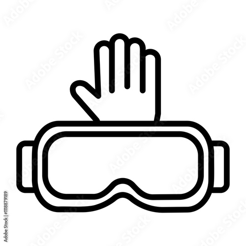 glasses Line Icon