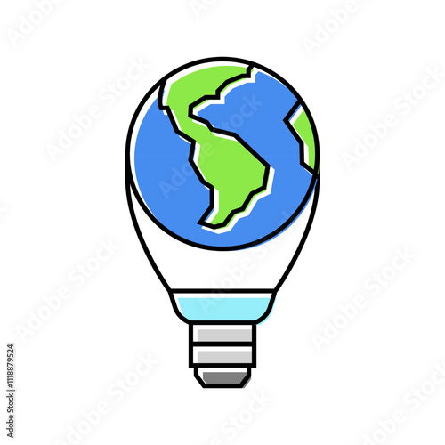 world energy audit color icon vector. world energy audit sign. isolated symbol illustration