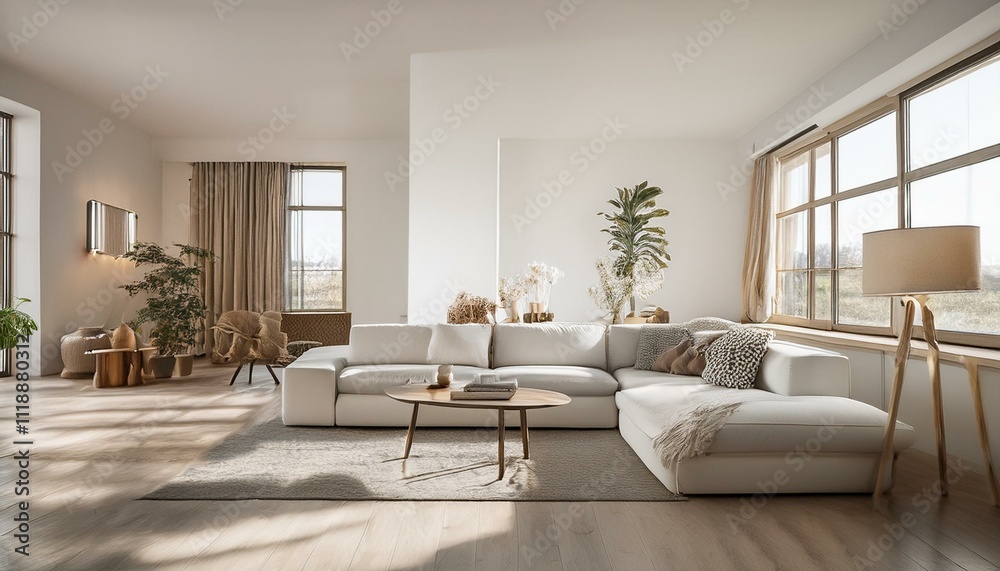 Creating a Multi-Functional White and Neutral Living Room Space Creating a Multi-Functional White and Neutral Living Room Space