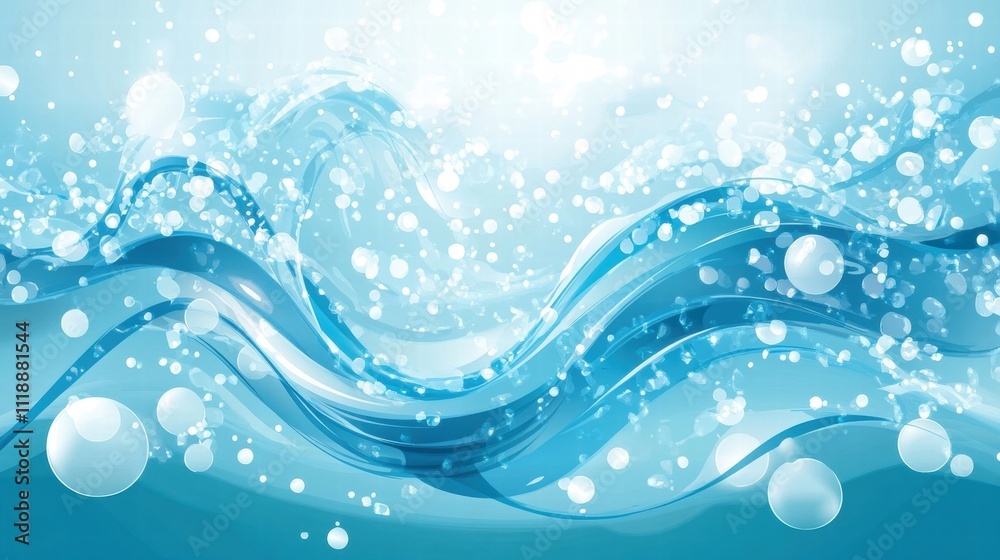 Blue Water Waves Background Blue Water Waves Background