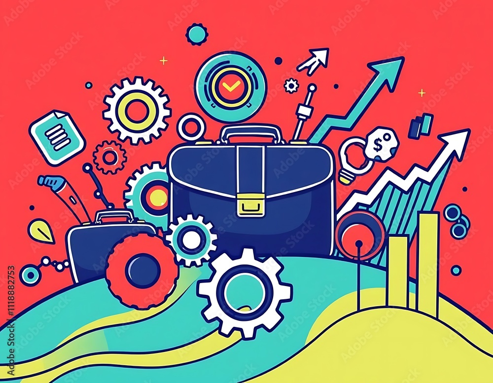 Obraz premium background with notes