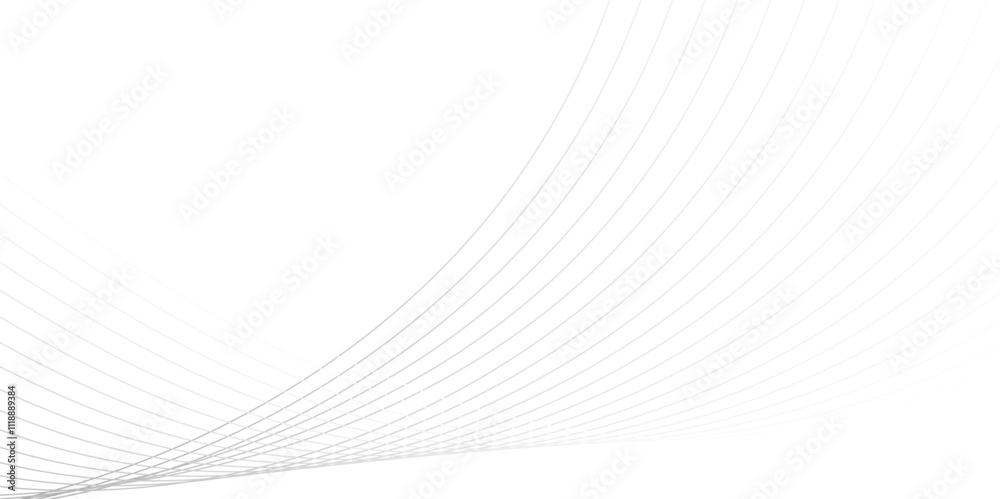 Abstract color smooth stripe dynamic wave line on a white stylized line art background. Design element technology suit for banner, poster, cover, brochure, flyer, website. vector illustration