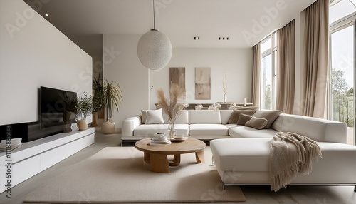 Creating a stylish focal point in living rooms photo