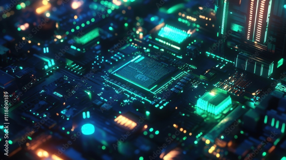 Futuristic Circuit Board Technology Futuristic Circuit Board Technology
