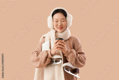 Beautiful young happy Asian...