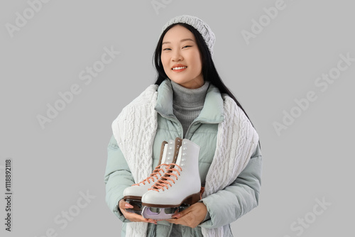Beautiful young happy Asian...