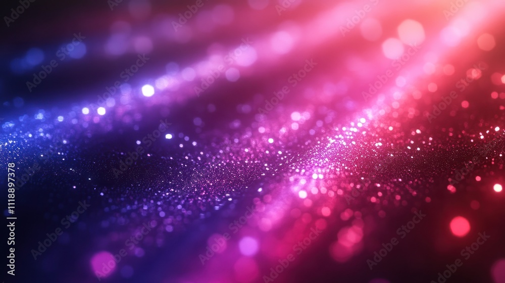 Abstract pink and blue glowing particles. Abstract pink and blue glowing particles.