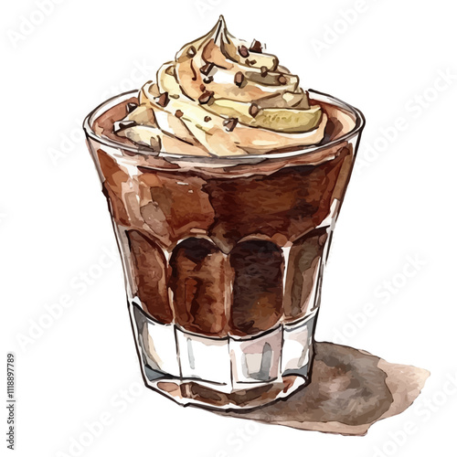 r0nan_em_Watercolor_painting_of_a_chocolate_mousse_isolated_on__2c1e2057-016a-462a-be7c-e7a577ef1688