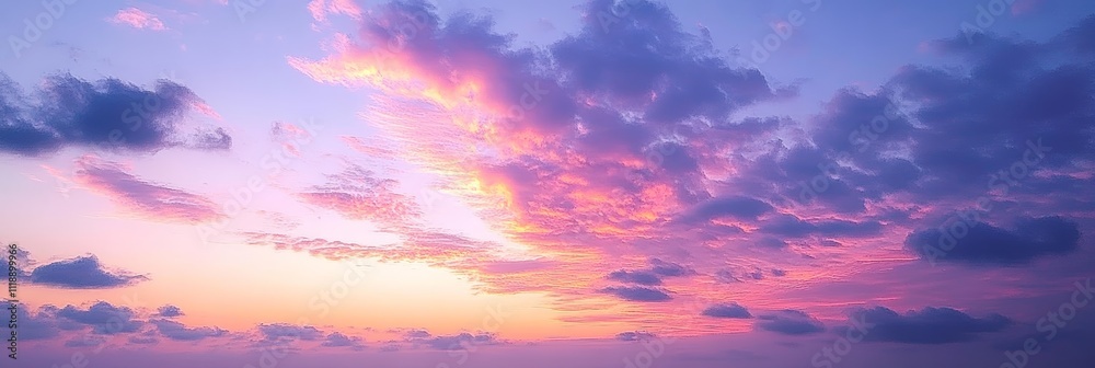 Stunning Photograph of Vibrant Sunset Sky in Pink Purple and Orange with Clouds Scenic and Peaceful Natural Beauty Panorama Stunning Photograph of Vibrant Sunset Sky in Pink Purple and Orange with Clouds Scenic and Peaceful Natural Beauty Panorama