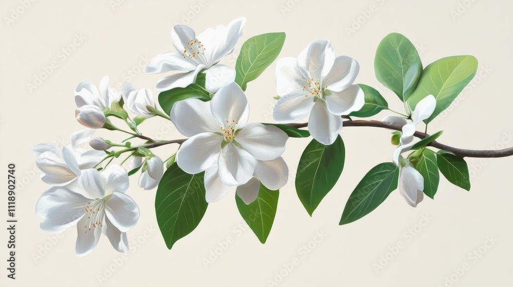 Fototapeta premium weiÃe Blume in Licht