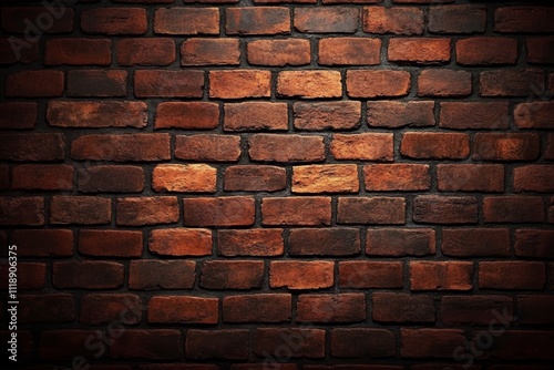 Textured Red Brick Wall Background Rustic Vintage Masonry photo