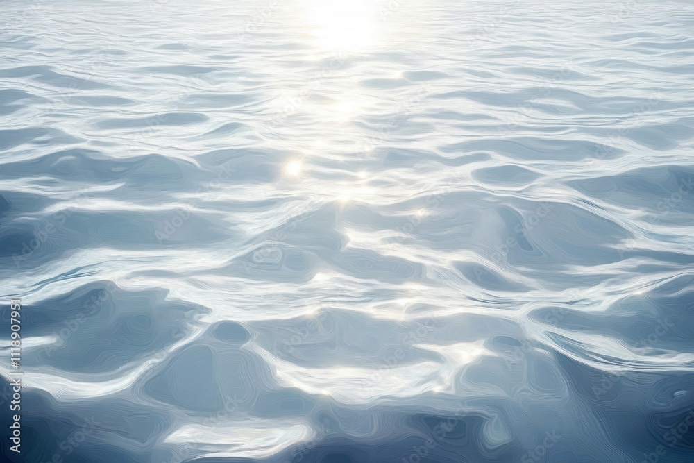 Calm Water Surface Texture with Gentle Wave Patterns and Natural Light Reflection Calm Water Surface Texture with Gentle Wave Patterns and Natural Light Reflection