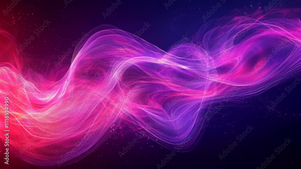 Abstract Digital Wave with Pink and Purple Glow Abstract Digital Wave with Pink and Purple Glow