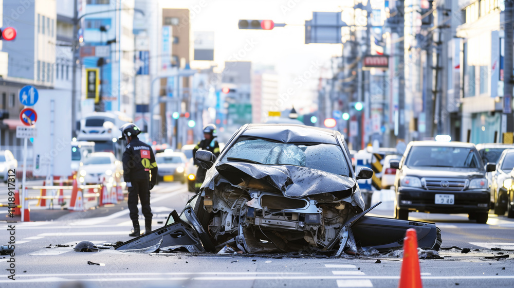 Fototapeta premium 交通事故イメージ