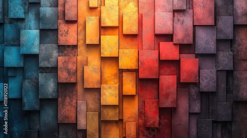 A vibrant and captivating image of a colorful pixelated background