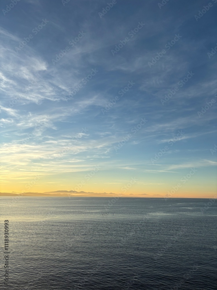 sunset over the sea sunset over the sea