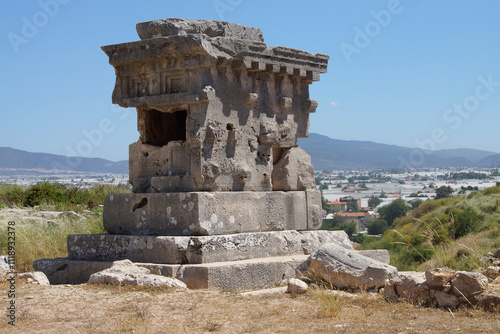 Pillar tomb of the ancient city photo