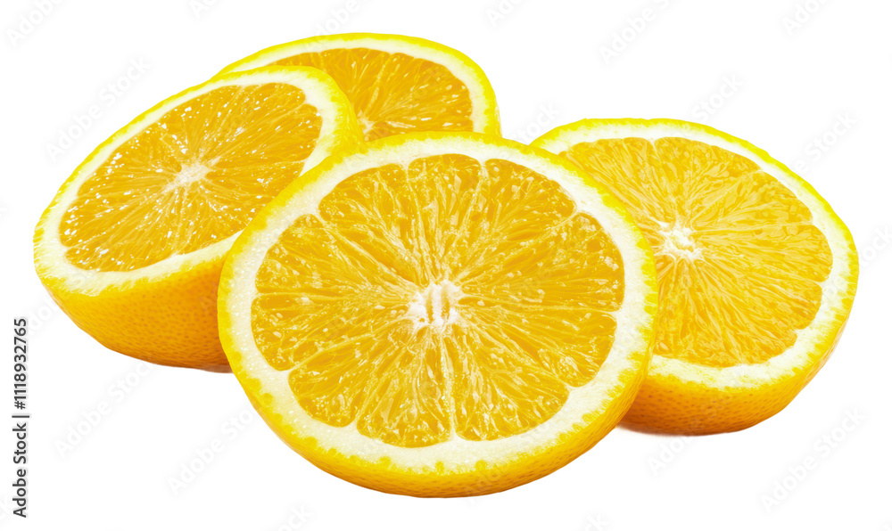 Freshly sliced citrus fruit ready for consumption, cut out - stock png. Freshly sliced citrus fruit ready for consumption, cut out - stock png.
