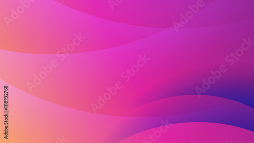 Vector modern purple gradient colorful background with wave and geometric shapes