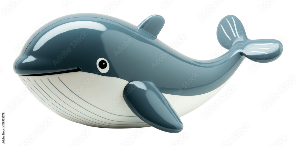 Ceramic whale figurine, so adorable!, cut out - stock png. Ceramic whale figurine, so adorable!, cut out - stock png.