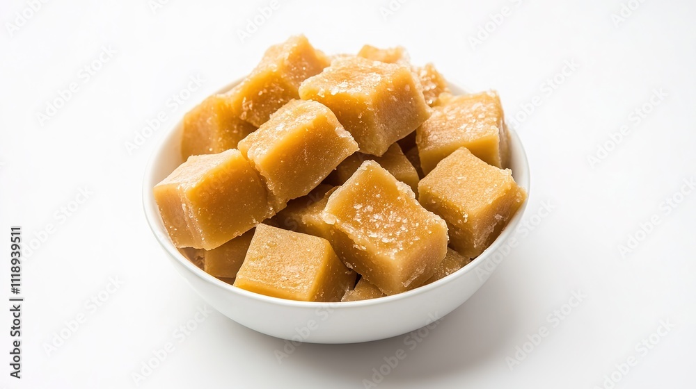 Traditional Indian Sweet Dish on White Background: Authentic Dessert Presentation Traditional Indian Sweet Dish on White Background: Authentic Dessert Presentation