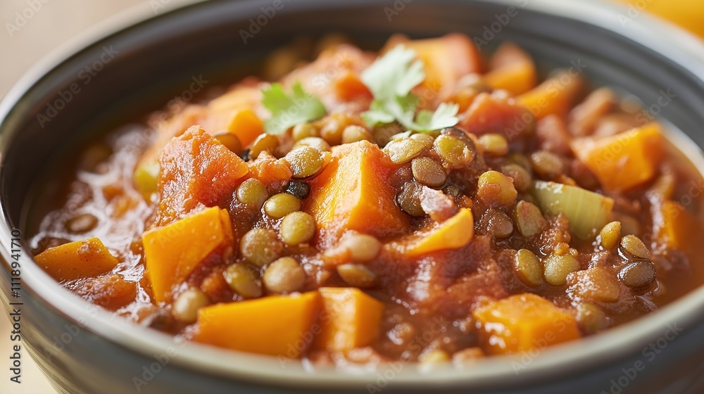 Vegan Lentil and Sweet Potato Chili