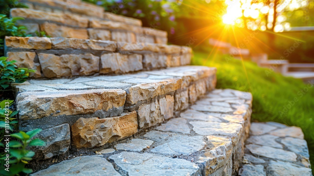 Retaining Wall: A wall designed to retain soil, commonly used in landscaping and slope management to prevent erosion and maintain stability in outdoor areas.
