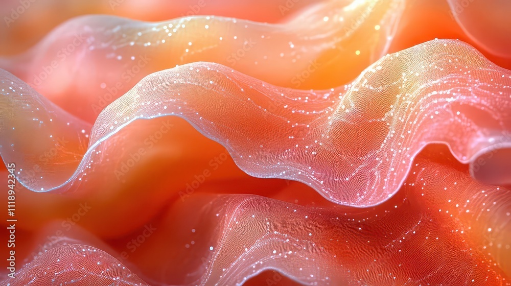 Abstract wavy patterns with sparkling details in soft colors. Abstract wavy patterns with sparkling details in soft colors.