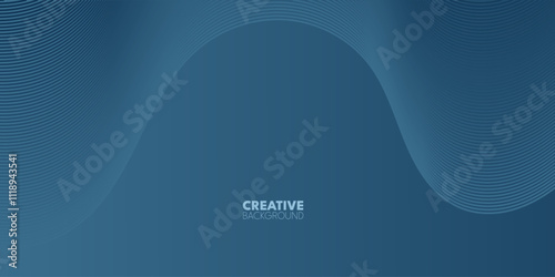 A muted blue background with soft, flowing curves with wave and cloud computing icons representing technology, internet, and data network concepts
