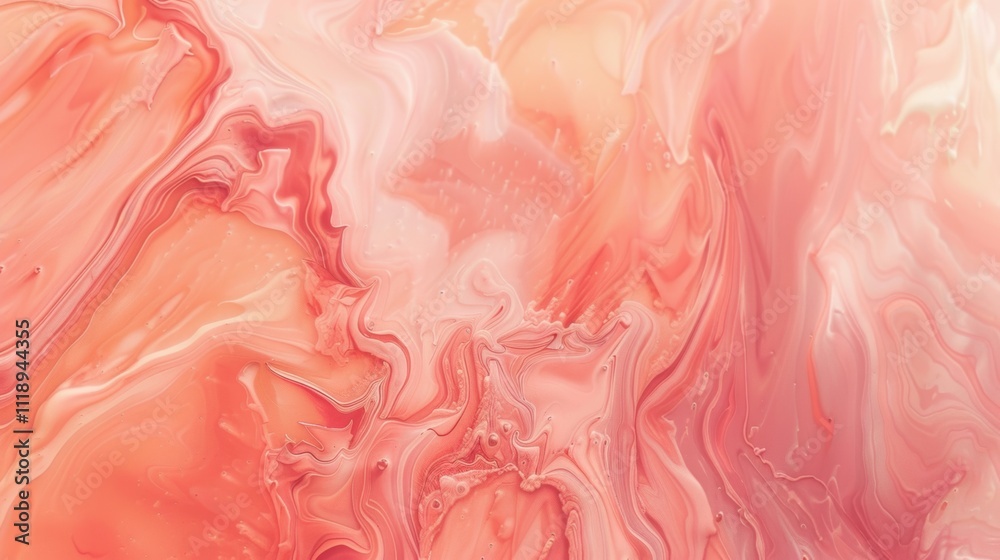 Abstract pink and peach marbled texture with fluid patterns. Abstract pink and peach marbled texture with fluid patterns.