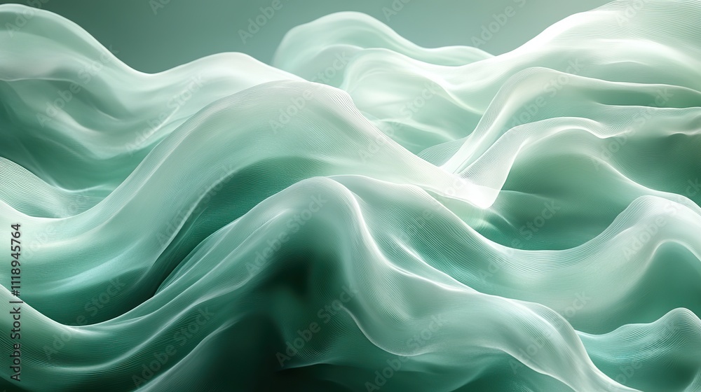 Obraz premium An abstract green wallpaper design