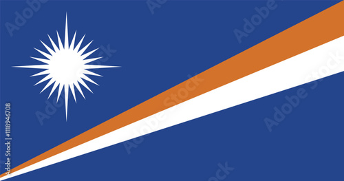 マーシャル諸島共和国の国旗