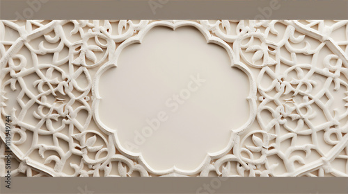 Islamic background with Arabian pattern craft version 85