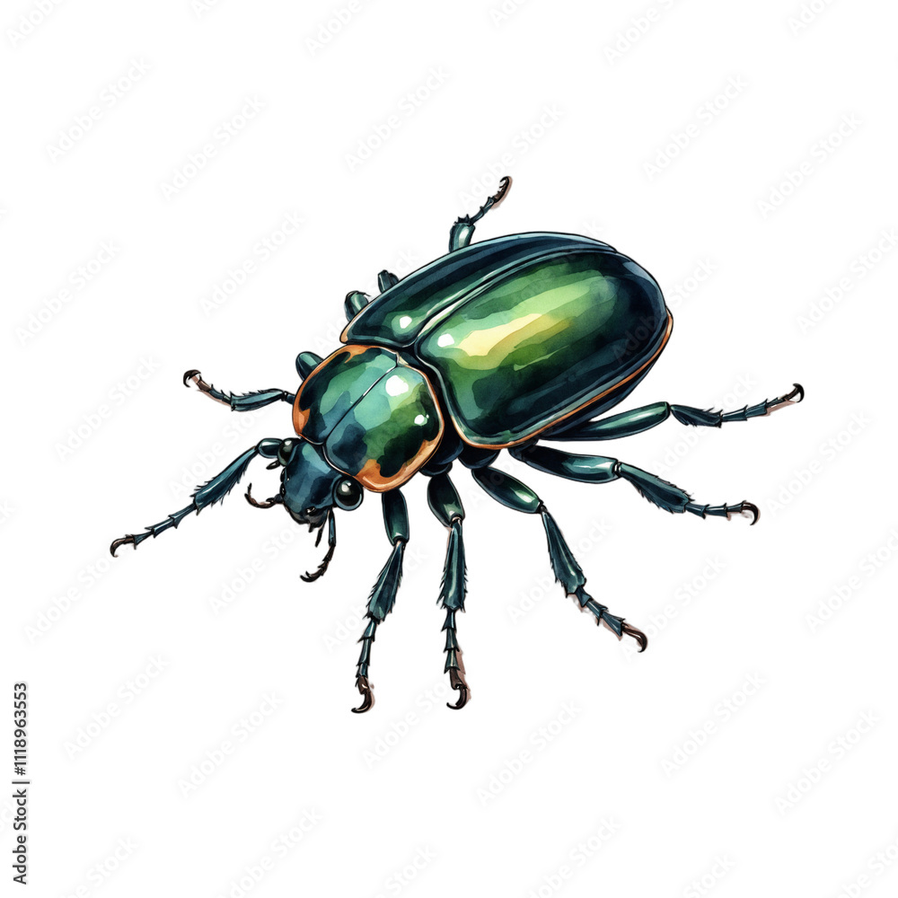 Beetle hand drawn illustration on transparent PNG Beetle hand drawn illustration on transparent PNG