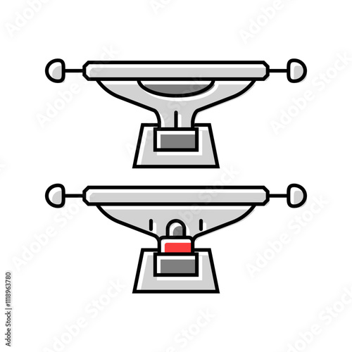 trucks skate sport color icon vector. trucks skate sport sign. isolated symbol illustration