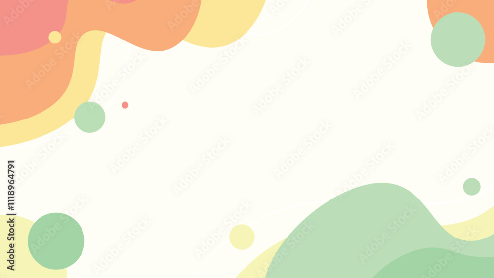 Pastel abstract shapes background. Fun Wavy Background, Pastel abstract shapes background. Fun Wavy Background,