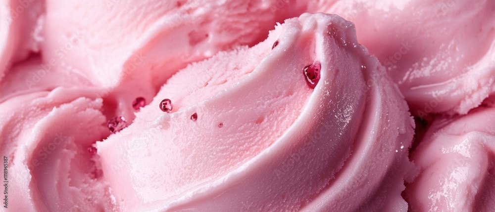 Close Up of Creamy Strawberry Gelato Ice Cream Texture in Pink Color Full Frame Background Close Up of Creamy Strawberry Gelato Ice Cream Texture in Pink Color Full Frame Background