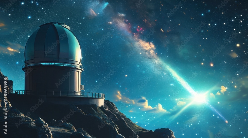 Comet with a Long Tail Passing Through the Milky Way Comet with a Long Tail Passing Through the Milky Way
